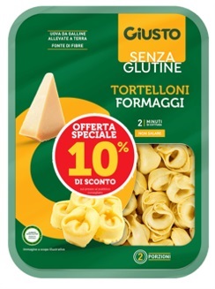 Giusto Senza Glutine Tortelloni ai Formaggi 250 g Taglio Prezzo