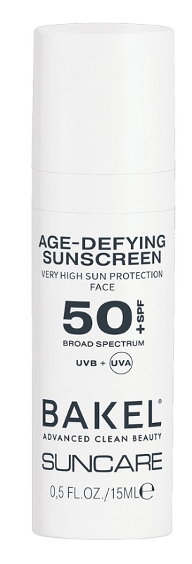 Bakel Age Defying Sunscreen SPF50+ Crema Solare Viso Anti - Età 15 ml