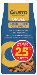 Giusto Diabel Pasta Fusilli a Basso Indice Glicemico 400 g Prezzo Speciale