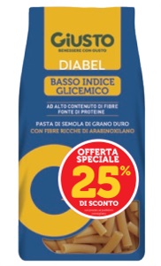 Giusto Diabel Pasta Sedanini Rigati a Basso Indice Glicemico 400 g Taglio Prezzo