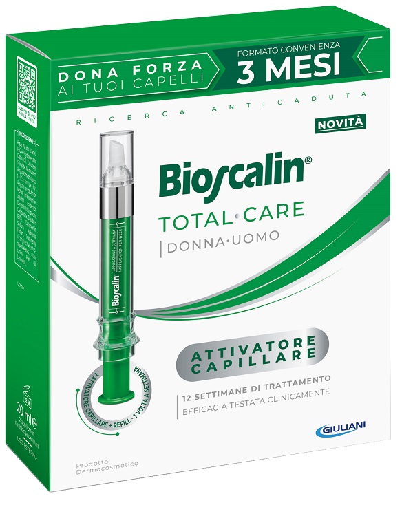 Bioscalin Attivatore Capillare iSFRP - 1 Anti - Caduta Capelli Trattamento 3 Mesi 10ml + Refill