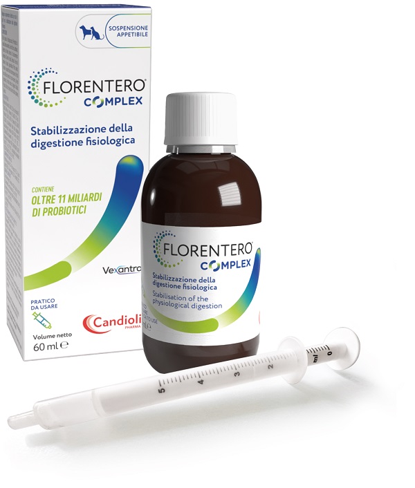 Florentero Complex per Cani e Gatti Stabilizzante Digestivo Flacone con Siringa 60 ml
