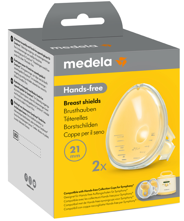 Medela Coppe per il seno Hands - free per set doppio Symphony 2 pezzi 21mm