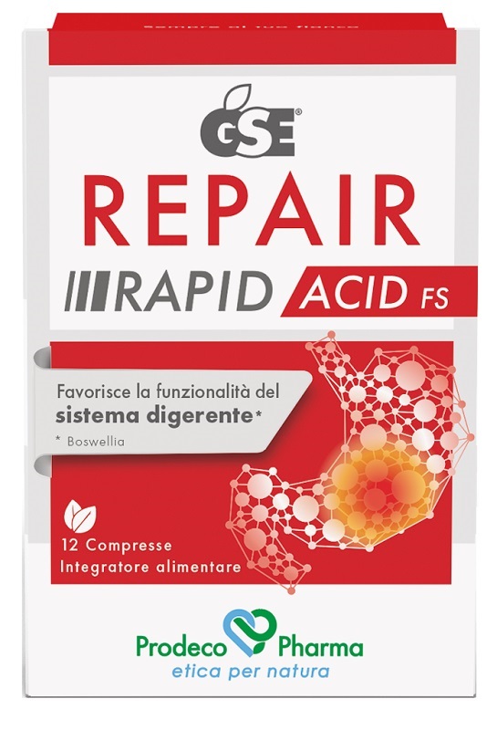Gse Repair Rapid Acid Fs Integratore Alimentare per il Benessere Digestivo 12 Compresse