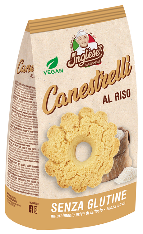 Inglese Canestrelli Al Riso Biscotti senza glutine 300 g