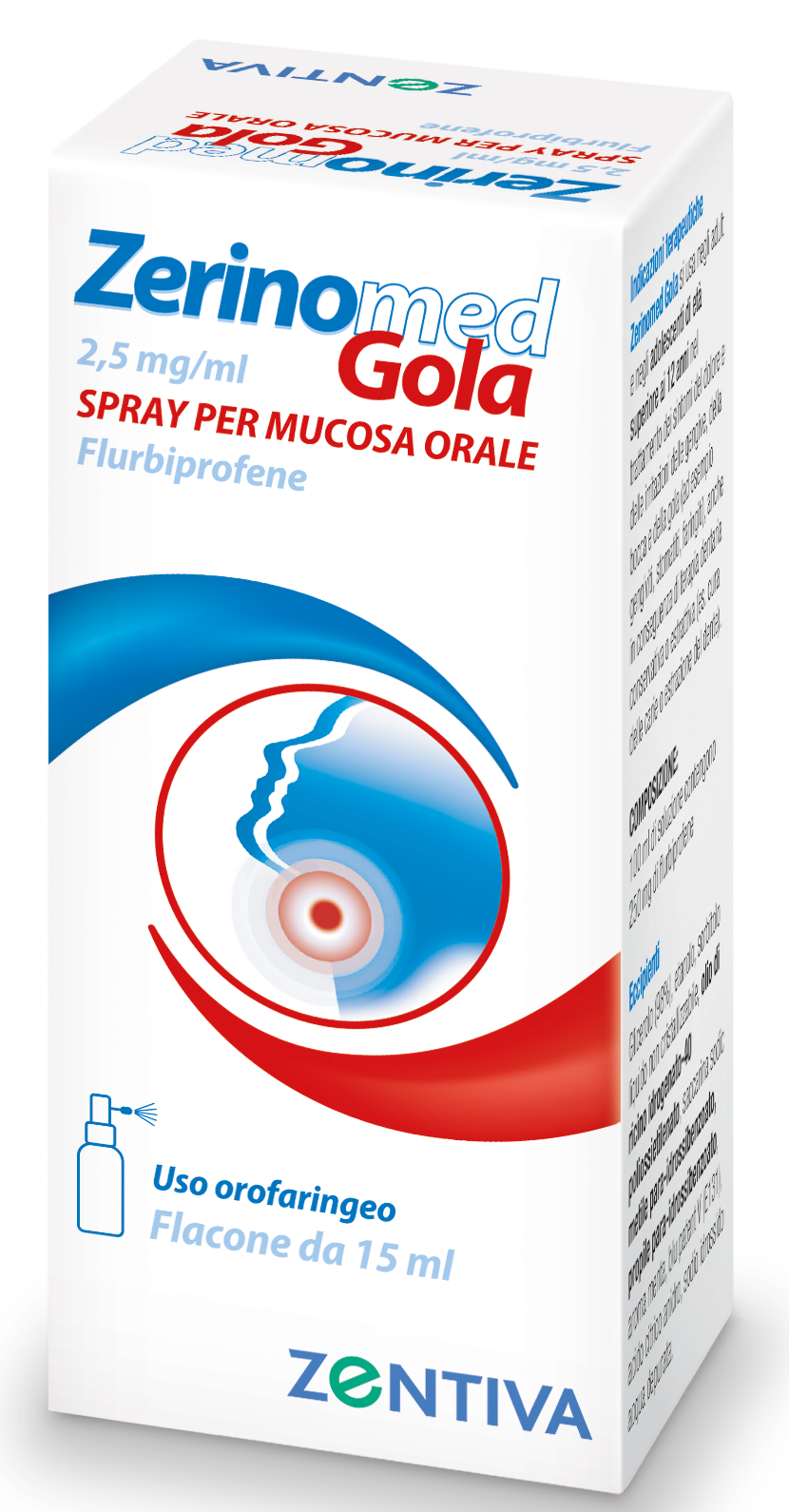 ZERINOMED GOLA*spray mucosa orale 15 ml 0,25%