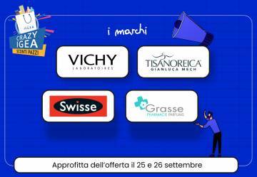 Crazy Igea Settembre: 4 marchi al 50%